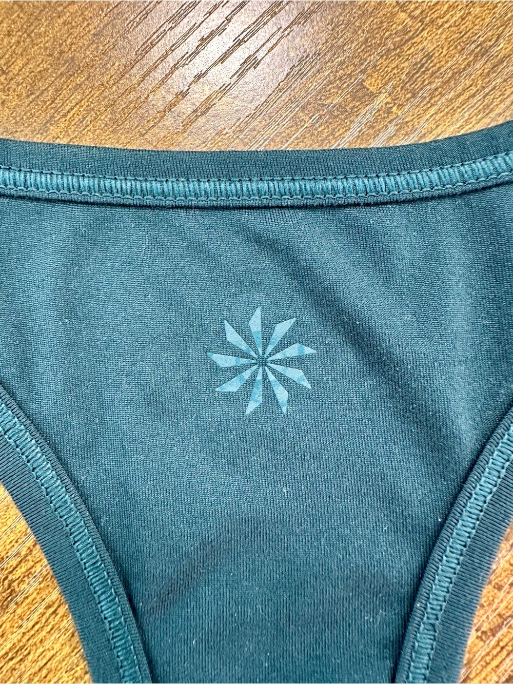 Athleta Chi Unstinkable Lightweight Scoop Racerback Tank Top, Dark Teal, Small - Picture 8 of 11